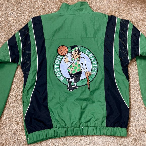 BOSTON CELTICS Starter Half Zip Pull Over Jacket 2X